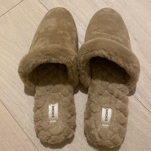 Birdies faux fur slippers